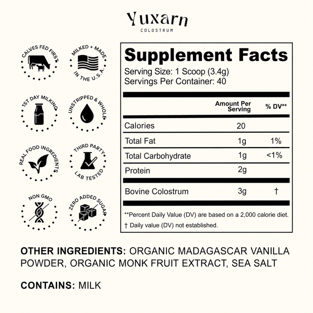Yuxarn Vanilla Colostrum